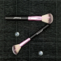 Donegal Love Pink kosmetický štětec se syntetickými štětinami na pudr 17 cm