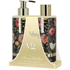 Vivian Gray Botanicals luxusní tělové mléko 250 ml + luxusní sprchový gel 250 ml, kosmetická sada pro ženy