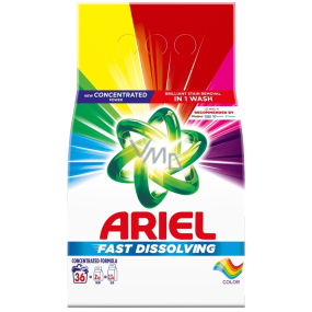 Ariel Fast Dissolving Color prací prášek na barevné prádlo 36 dávek 1,98 kg