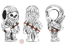 Charm Sterlingové stříbro 925 Marvel Star Wars Chewbacca, korálek na náramek