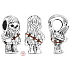 Charm Sterlingové stříbro 925 Marvel Star Wars Chewbacca, korálek na náramek, film