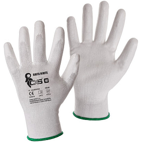 Brita CXS White pracovní rukavice, bílé, máčené v polyuretanu, velikost 7, 1 pár Brita CXS White pracovní rukavice, bílé, máčené v polyuretanu, velikost 7, 1 pár