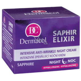 Dermacol Saphir Elixir intenzivní zpevňující noční krém 50 ml