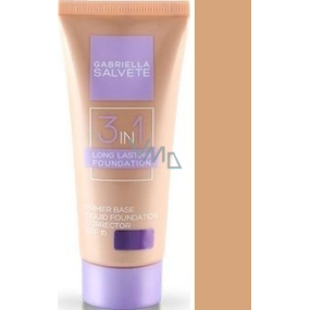 Gabriella Salvete Long Lasting Foundation 3v1 SPF15 make-up 03 Soft Hone 30 ml