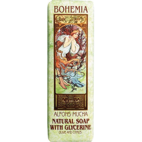 Bohemia Gifts Alfons Mucha Oliva a citrus toaletní mýdlo 125 g