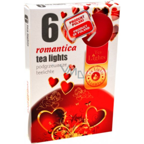 Tea Lights Romantická vůně vonné čajové svíčky 6 kusů