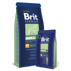 Brit Premium Junior XL pro štěňata psy 4 - 30 měsíců extra velkých plemen 45 -90 kg - 15 kg Kompletní krmivo