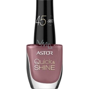 Astor Quick & Shine Nail Polish lak na nehty 618 Blackberry Smoothie 8 ml