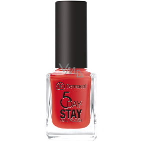 Dermacol 5 Day Stay Dlouhotrvající lak na nehty 21 Monroe Red 11 ml