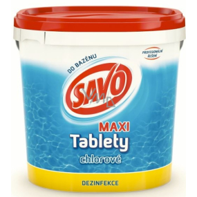 Savo Maxi Chlorové tablety do bazénu dezinfekce 4,6 kg