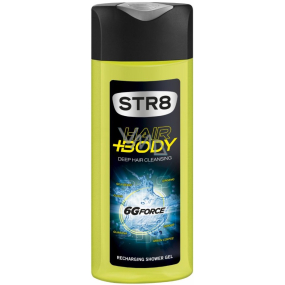Str8 6G Force sprchový gel na tělo a vlasy pro muže 400 ml