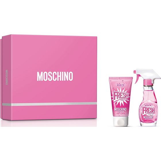 Moschino Fresh Couture Pink toaletní voda pro ženy 30 ml + tělové mléko 50 ml, dárková sada