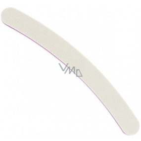 Pilník na nehty plochý oválný prohnutý bílý 17,5 cm 5312