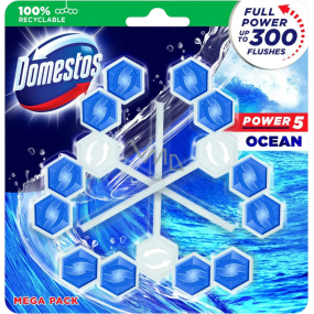 Domestos Power 5 Ocean Wc tuhý blok 3 x 55 g