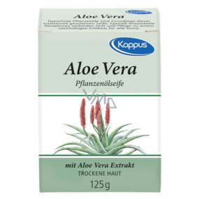 Kappus Aloe Vera olejové přírodní toaletní mýdlo pro suchou pokožku 125 g