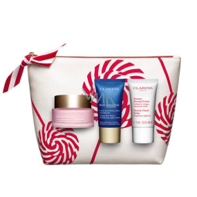 Clarins Multi-Active denní krém 50 ml + noční krém 15 ml + Beauty Flash balzám 15 ml + etue, kosmetická sada