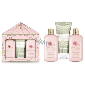 Baylis & Harding Růže, Vlčí mák a Vanilka sprchový gel 300 ml + sprchový krém 300 ml + tělové mléko 200 ml, kosmetická sada pro ženy