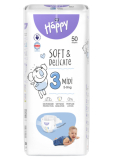 Bella Happy Midi 3 5 - 9 kg plenkové kalhotky pro děti 50 kusů
