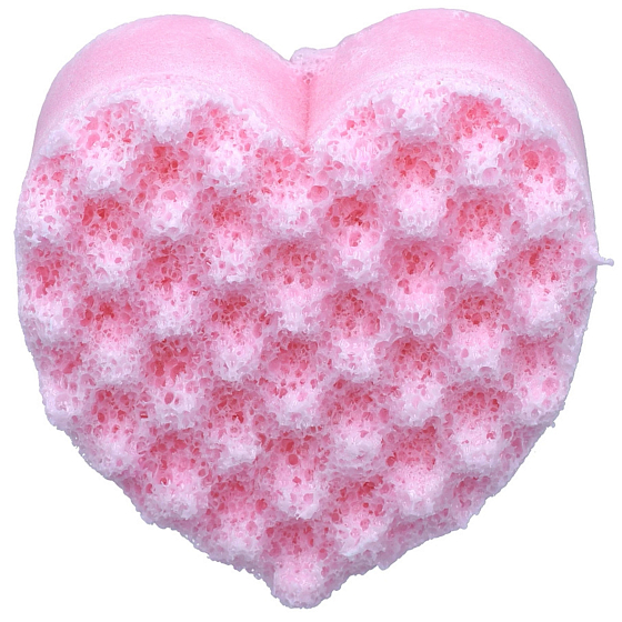 Bomb Cosmetics Rose and Oudh - Růže přírodní sprchová masážní koupelová houba s vůní180 g