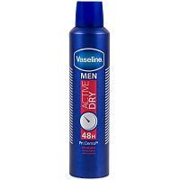 Vaseline Deo sprej Men Active Dry, 250 ml