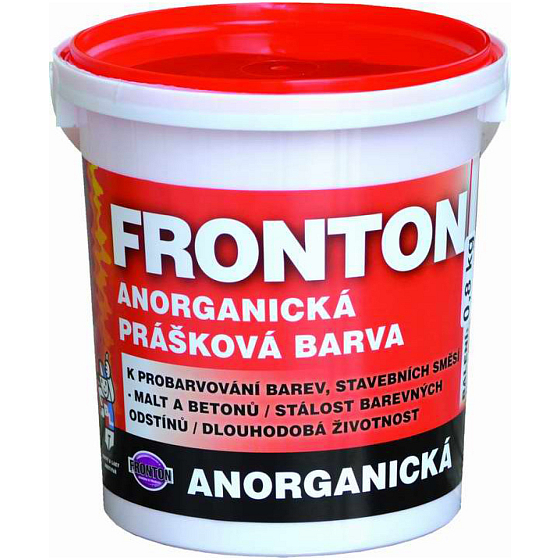 Fronton prášková barva do stavebních směsí malt a betonů, 0610 světle žlutá, 800 g