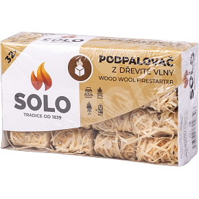 Solo dřevitá vlna podpalovač svitky, 32 podpalů Solo dřevitá vlna podpalovač svitky, 32 podpalů