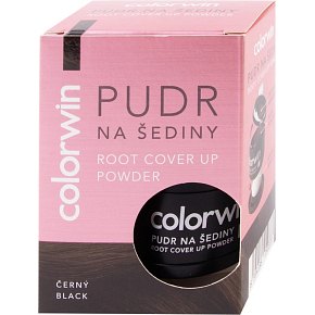 Colorwin pudr na šediny a pro objem vlasů, černý 3,2 g