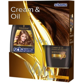 Schauma Cream & Oil šampon na vlasy 250 ml + balzám 200 ml, kosmetická sada