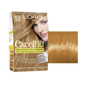 Loreal Paris Excell 10 barva na vlasy odstín 8,3 světlá zlatá blond