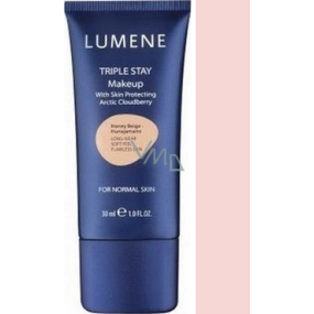 Lumene Double Stay minerální make-up 02 Honey Beige 30 ml