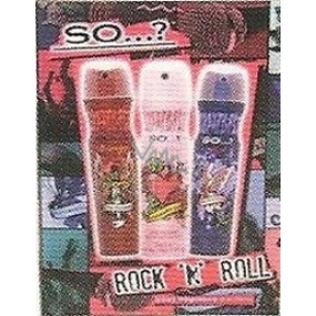 SO…? Rock n Roll deodorant sprej pro dívky 3 x 75 ml, kosmetická sada