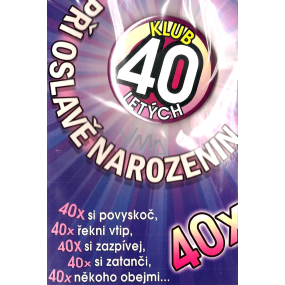 Nekupto Přání k narozeninám Klub 40 letých