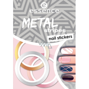 Essence Nail Art Metal Stripes nálepky na nehty 04 1 aršík