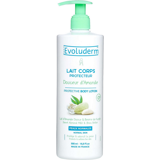 Evoluderm Douceur d Amande tělové mléko s mandlovým mlékem a bambuckým máslem 500 ml