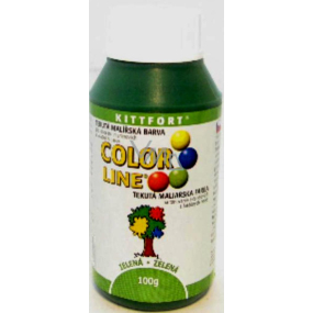 Kittfort Color Line tekutá malířská barva Zelená 100 g