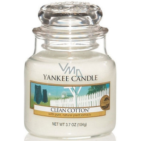 Yankee Candle Clean Cotton - Čistá bavlna vonná svíčka Classic malá sklo 104 g