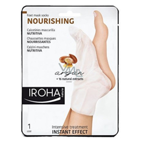 Iroha Nourishing Vyživující maska na nohy a nehty s arganovým olejem 2 x 9 ml