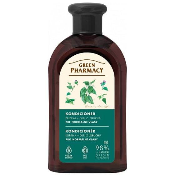 Green Pharmacy Kopřiva a Olej z kořenů lopuchu kondicionér pro normální vlasy 300 ml