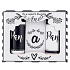 Bohemia Gifts Pan a paní sprchový gel 2 x 100 ml + sůl do koupele 110 g, kosmetická sada pro novomanžele