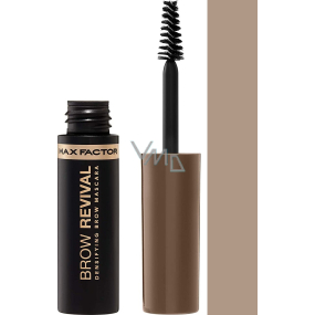 Max Factor Brow Revival řasenka na obočí s oleji a vlákny pro oživení 002 Soft Brown 4,5 ml