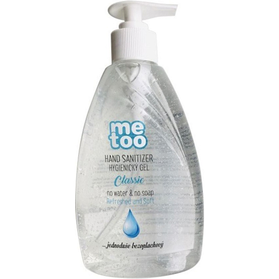 Me Too Classic hygienický gel na ruce 66% alkoholu 500 ml dávkovač