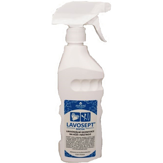 Lavosept Univerzál bez vůně roztok k dezinfekci kůže i nástrojů 500 ml sprej