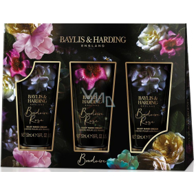 Baylis & Harding Boudoire Rose krém na ruce 3 x 50 ml, kosmetická sada pro ženy