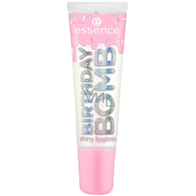 Essence Juicy Birthday Bomb Shiny lesk na rty 01 Cake My Day 10 ml