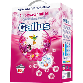 Gallus prací prášek Color, 100 dávek, 6,5 kg Gallus prací prášek Color, 100 dávek, 6,5 kg
