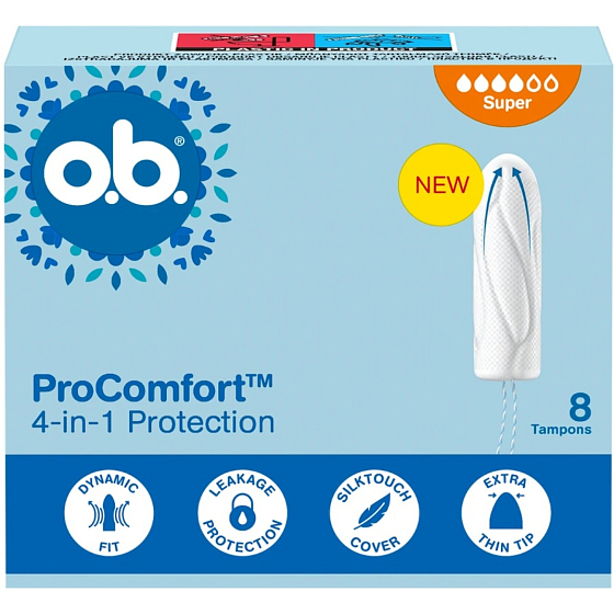 O.B. ProComfort tampony super 8 kusů