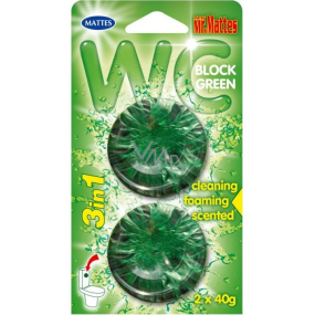 Mr. Mattes 3v1 Green Wc blok 2 x 45 g