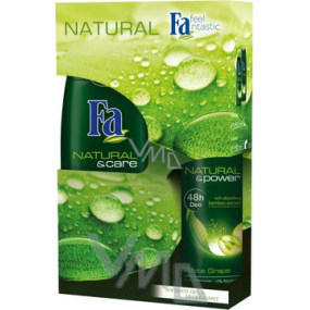 Fa Natural & Care sprchový gel 250 ml + Deodorant sprej 150 ml, kosmetická sada