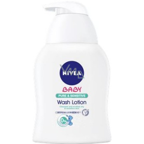 Nivea Baby Pure & Sensitive mycí gel na tvář, tělo a vlasy 250 ml