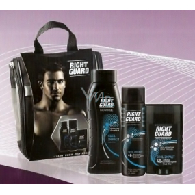Right Guard Cool Impact taška + sprchový gel + deodorant sprej + deostick, kosmetická sada